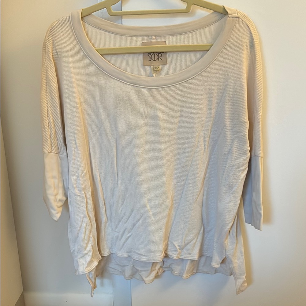 Chaser Women's Cream Knit Top Size XS